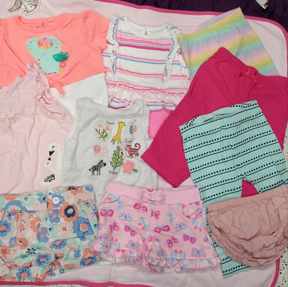 Baby Girl 10pc Bundle 3-6M - Picture 2 of 6